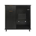 Fluted Coffee Bar Cabinet With Mini Fridge Space & Charging Station Home Essentials
