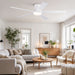 Flush Mount Ceiling Fan With Light Daily Nest