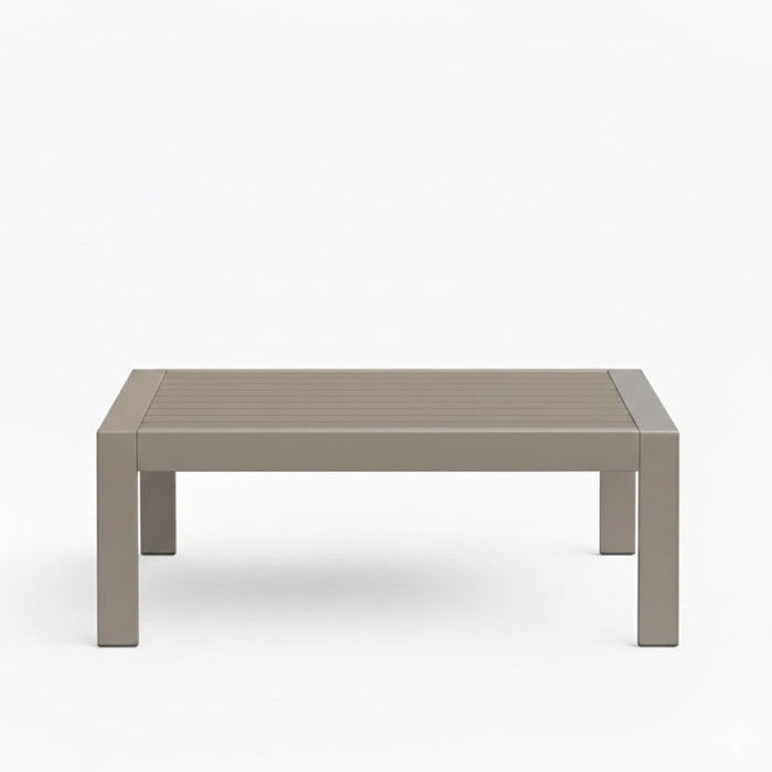 All-Weather Outdoor Coffee Table With Wood-Look Top