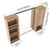 39.4" Wall Mounted Bathroom Cabinet With Storage And - Imitative Oak Home Essentials