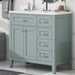 Modern Bathroom Vanity With Sink, Freestanding Design With Drawers And Doors Hearth and Haven