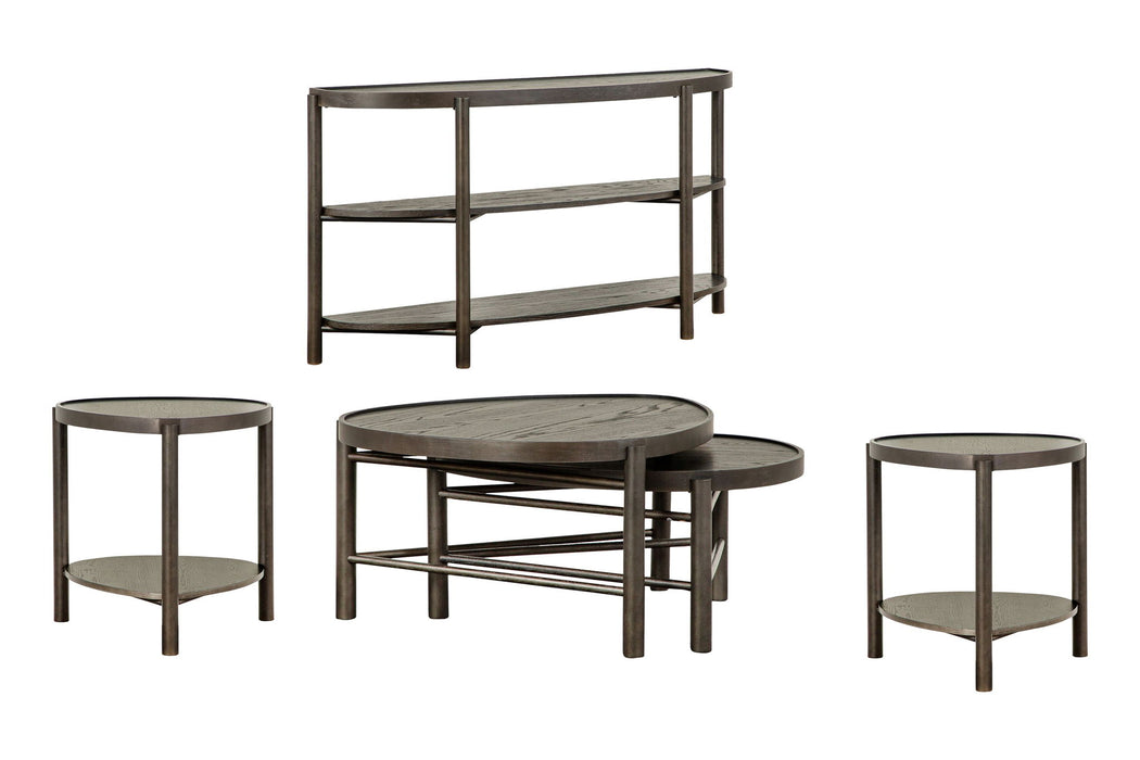 Hadleigh - Shaped Nesting Cocktail Table Set Magnussen Furniture
