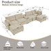 Oversized Modular Sectional Sofa With Multi Functional Console Home Essentials