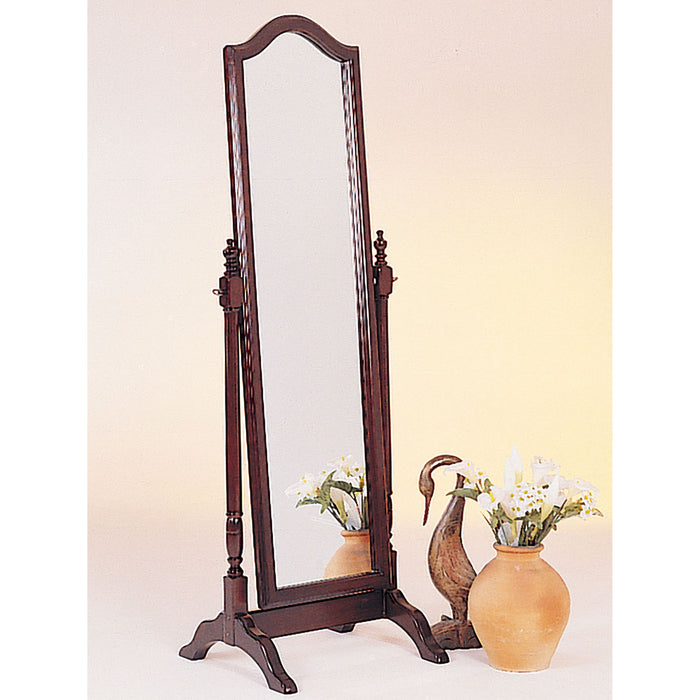 Meriwel - Adjustable Full Length Cheval Mirror With Arched Top - Brown Furniture Max