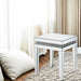 Lotus - 20" End Table - Mirrored & Faux Ice Cube Crystals ACME