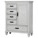 Lockeford - 5 Drawer Door Chest - White Furniture Max