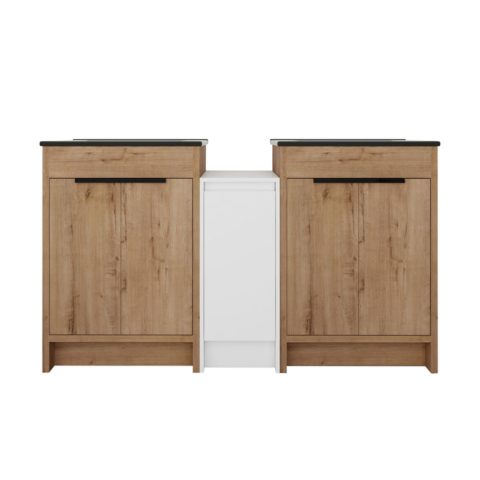 Freestanding Bathroom Vanity With Sink, Storage Cabinets, Soft Closing Doors Home Essentials