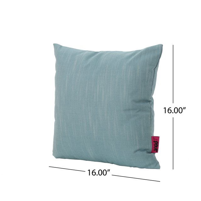Belflower 16 X 16 Square Pillow - Teal / Fabric