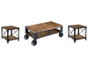 Pinebrook - Rectangular 2 Braking Casters Cocktail Table Set Magnussen Furniture