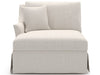 Henri - Skirted Chaise LAF, Special Order - White Universal Furniture