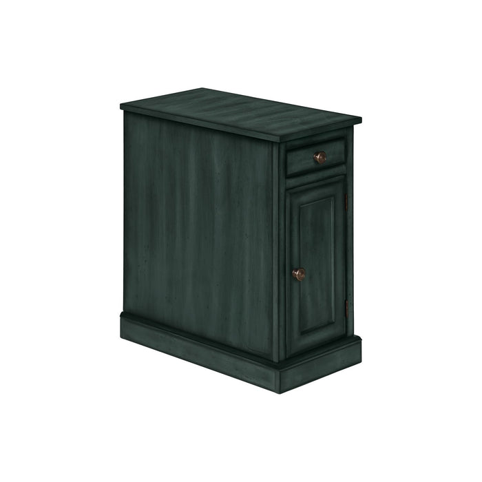 Accent Table With Storage Drawer For Living Room - Blue 8th Street