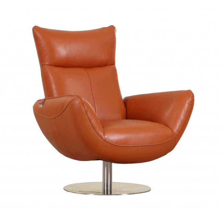 Contemporary Lounge Chair - Orange
