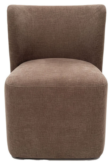 Bambun - Dining Chair With Wheels - Brown