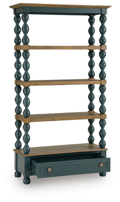 Finnworth - Bookcase - Blue / Brown Signature Design by Ashley®