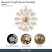 Michael Amini Lighting - Bouquet 10-Light Round Crystal Chandelier - Gold Michael Amini