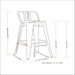 Rayne - Curved Back Metal Stool (Set of 2) Simpli-Home