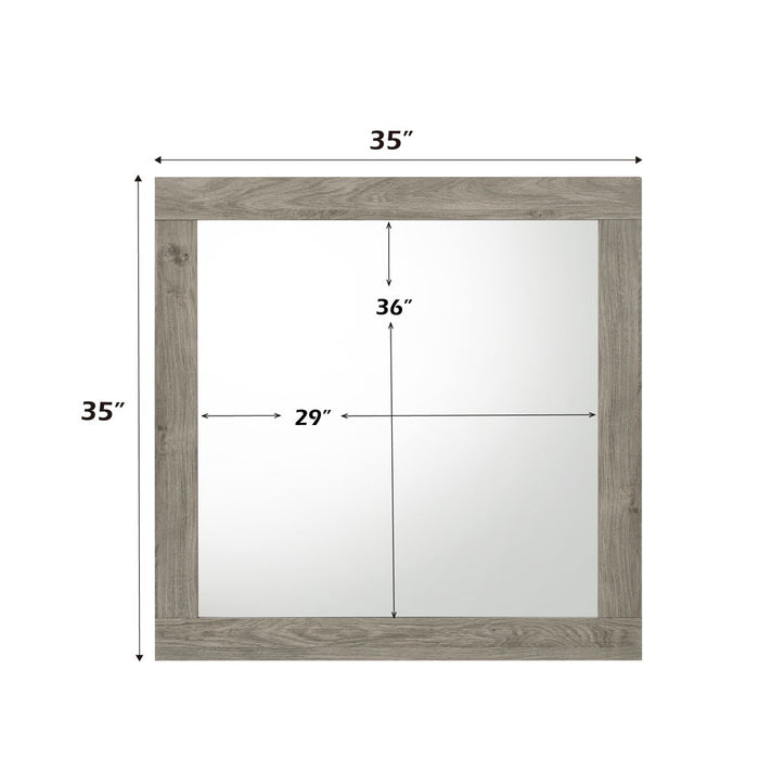 Mari - Mirror - Light Gray Finish ACME