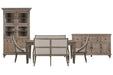Lancaster - 7 Piece Extendable Rectangular Dining Table Set Magnussen Furniture