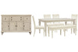 Newport - 7 Piece Extendable Rectangular Dining Table Set Magnussen Furniture