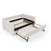 Upholstered Daybed With Pop Up Trundle Home Essentials