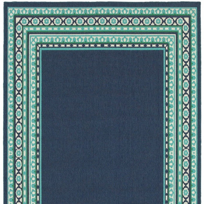 Outdoor / Indoor Area Rug - Blue / Green