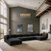 Shaggy - Fabric 6 Piece Modular Sectional With Chaise Meridian Furniture