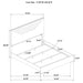 Pierce - Panel Bed LED Headboard Furniture Max