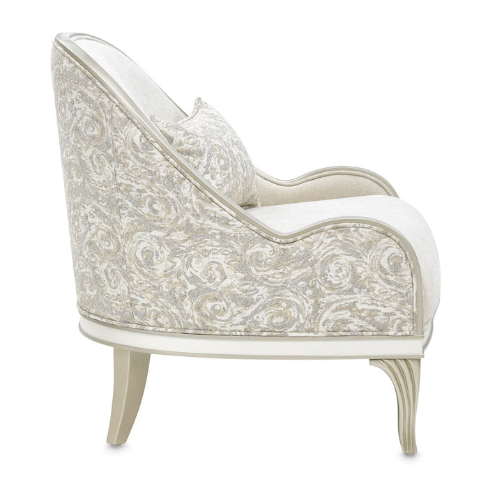 La Marisia - Chenille Accent Chair - Tranquil / Light Champagne