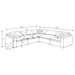 Segoura - 5 Piece Upholstered Modular Sectional With Reclined Back Pillows - Gray Furniture Max