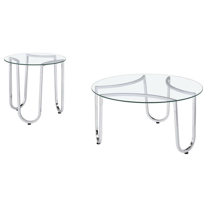 Dutton - Round Coffee Table Set Furniture Max