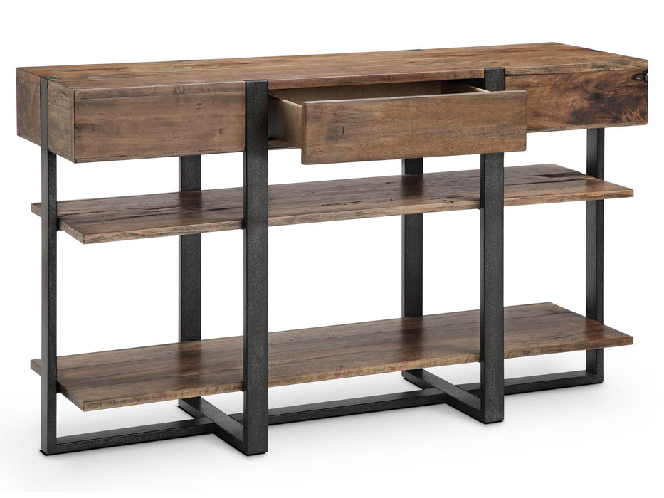 Prescott - Modern Reclaimed Wood Rectangular Sofa Table - Rustic Honey Magnussen Furniture