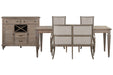 Lancaster - 5 Piece Extendable Rectangular Dining Table Set Magnussen Furniture