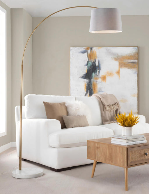 March - Contemporary Floor Lamp & Elegant Finish Lumi Source