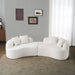 Curved 4 Seater Full Compression Sponge Sofa Home Essentials