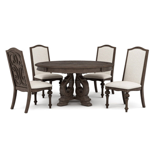 Elegant Dining Set Round Table And Side Chairs Home Essentials