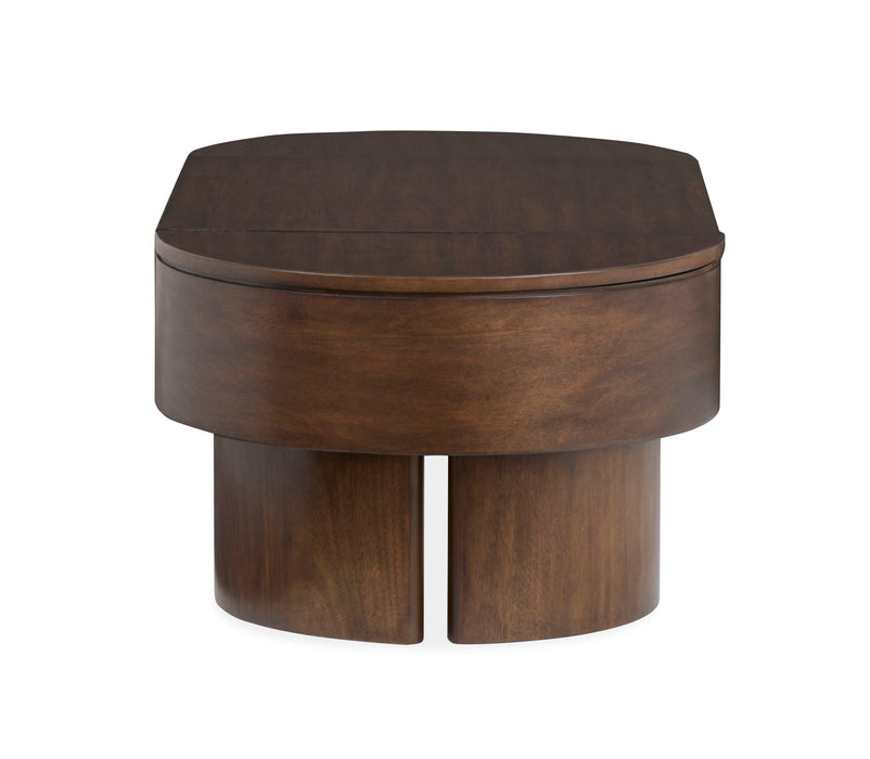 Holloway - Oval Lift Top Cocktail Table - Toasted Almond Magnussen Furniture