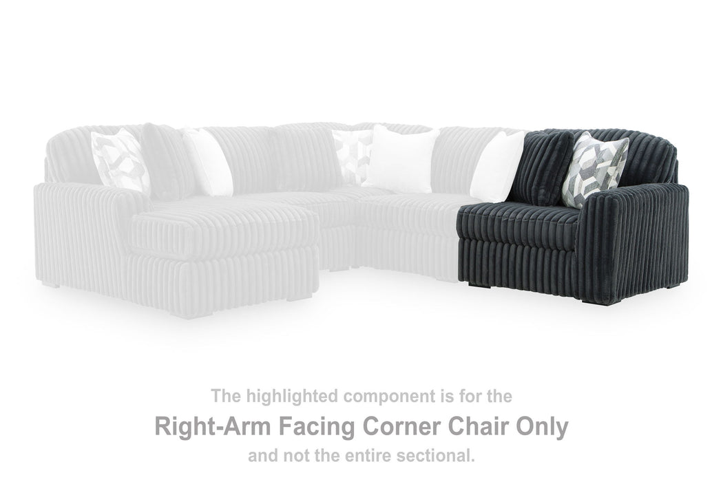 Midnight-Madness - RAF Corner Chair - Gunmetal