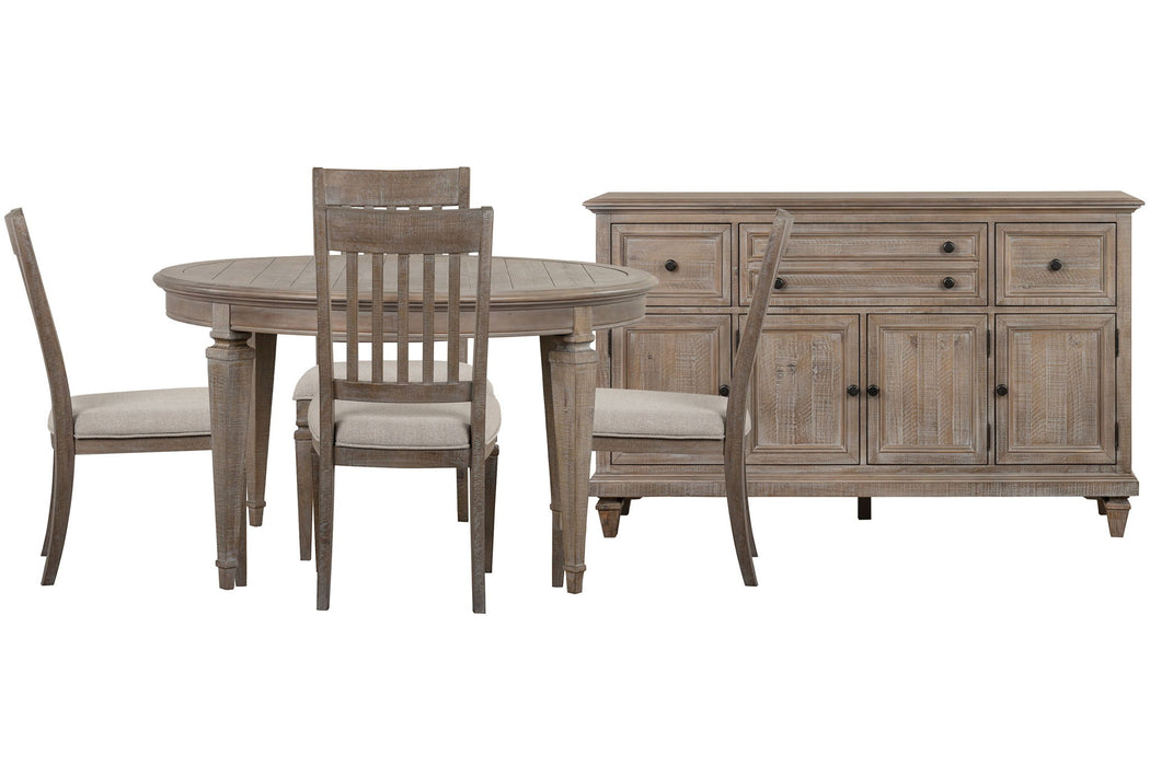Lancaster - Extendable Round Dining Table Set Magnussen Furniture