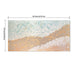 Neutral Beach Landscape Canvas Wall Art, Hand Painted Thick Textured Painting, Decor For Living Room - Beige / Blue Daily Nest