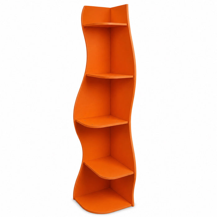 5 Tier S - Shaped Corner Shelf For Living Room Home Essentials