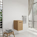 Floating Bathroom Vanity Single Door Base Cabinet, Wall Mounted Storage - Light Oak Home Essentials