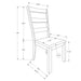 Dining Chair, Side, Upholstered For Dining Room, Transitional (Set of 2) - Beige 8th Street