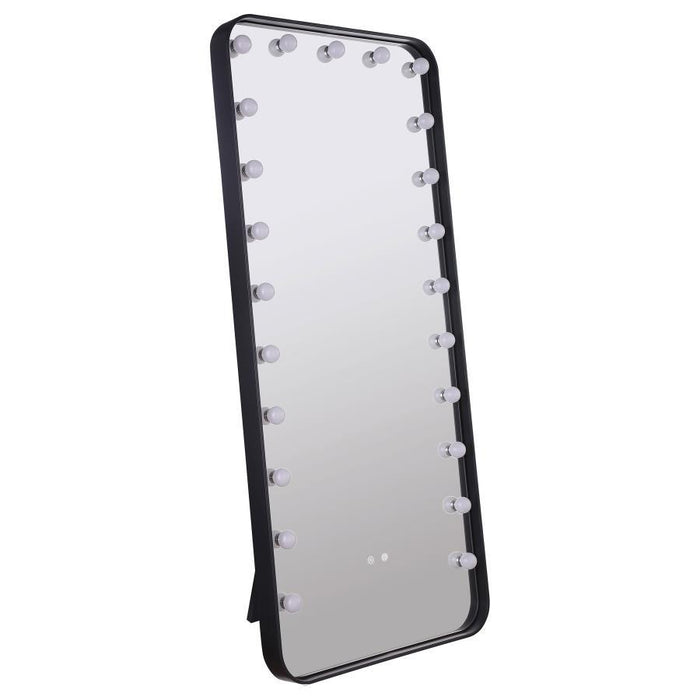 Canton - LED Standing Mirror With Speakers - Black