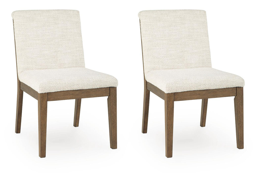 Marxmore - Dining Upholstered Side Chair (Set of 2) - Beige / Brown Benchcraft®