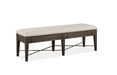 Westley Falls - Bench With Upholstered Seat - Graphite Magnussen Furniture