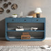 Console Table With 3 Soft Close Drawers & 2 Open Shelves Noble House