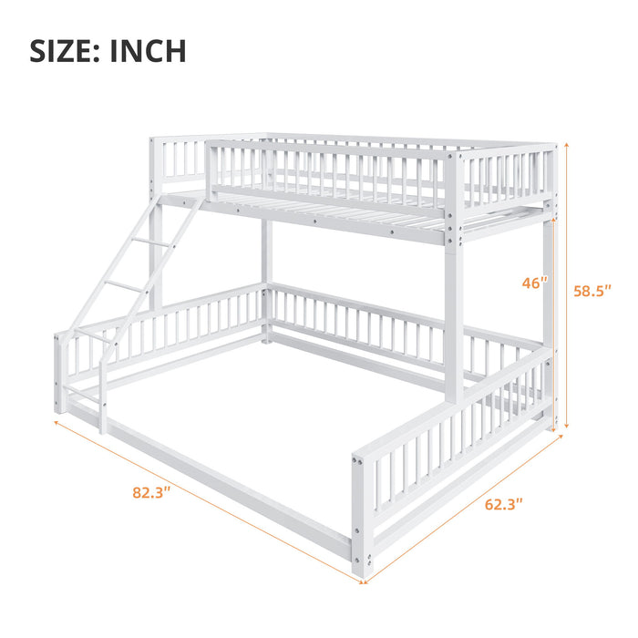 Bunk Bed With Ladder And Safety Guardrails Dreamland