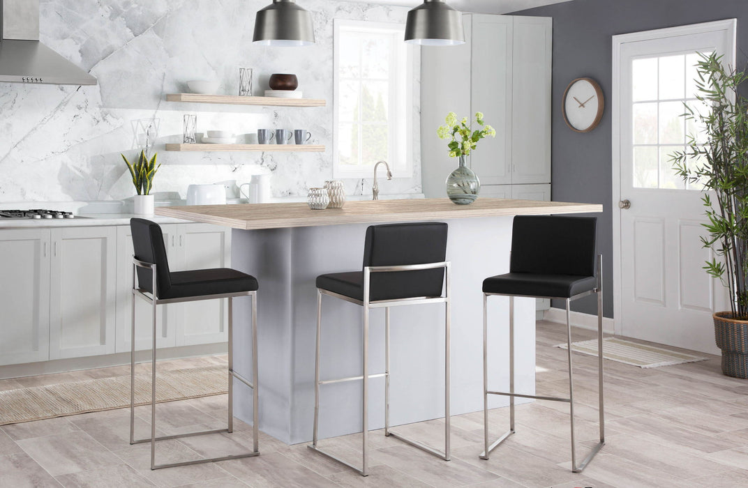 Fuji - Contemporary And Modern Elegance High Back Barstool Lumi Source