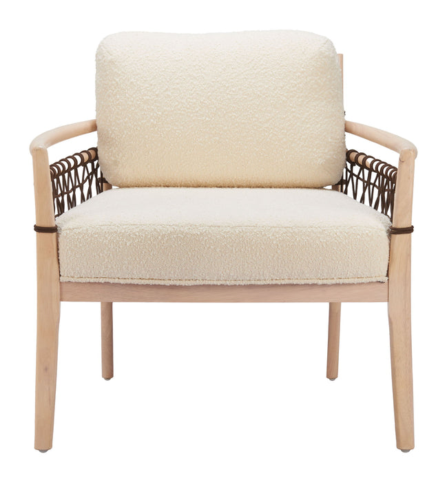 Wezly - Accent Chair - Ivory Zuo Modern