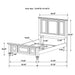 Dennis - 4 Piece Eastern King Bedroom Set - Cream White Furniture Max
